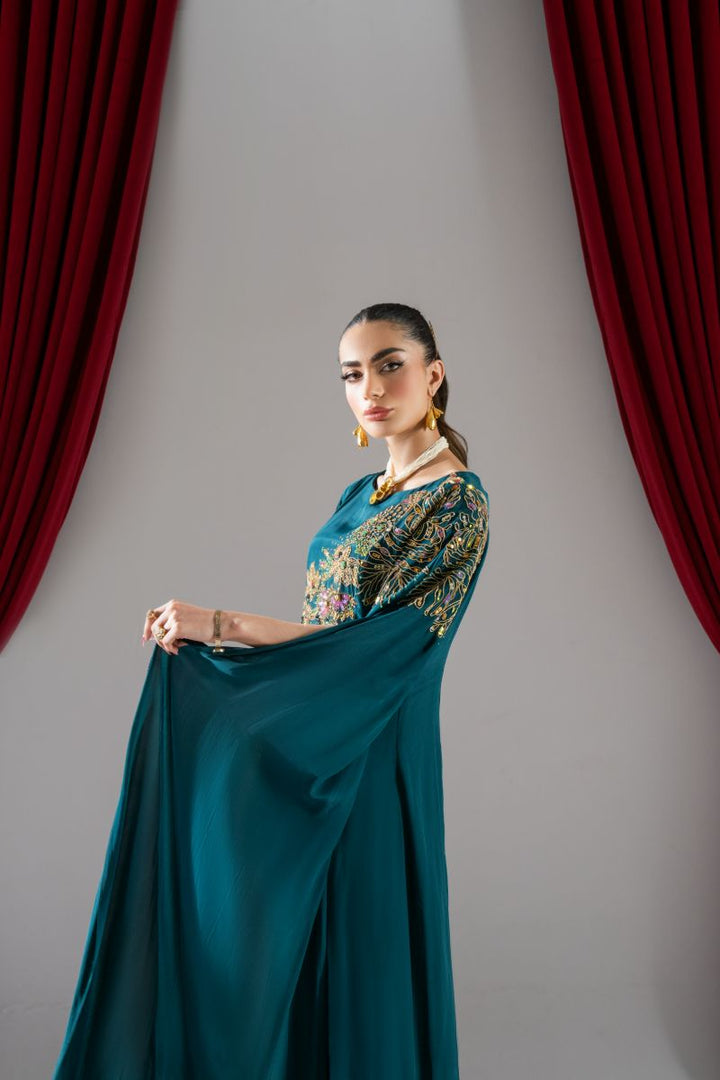 Maria Osama Khan - Elysian - Teal green  - Grip & Korean - 2 Piece