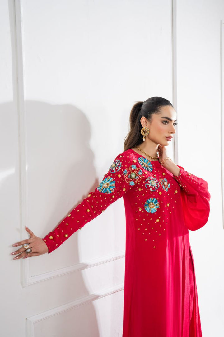 Maria Osama Khan - Nova - Fushcia Pink - Grip & Korean - 2 Piece