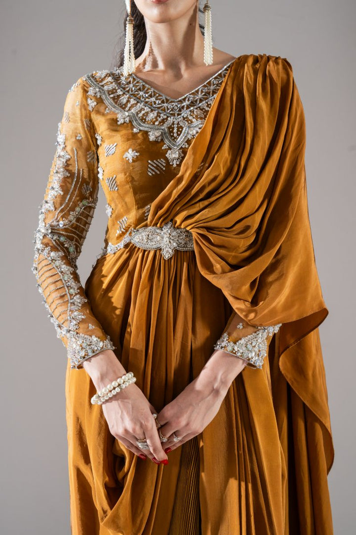 Maria Osama Khan - Orion - Beige - Grip & Organza - 2 Piece