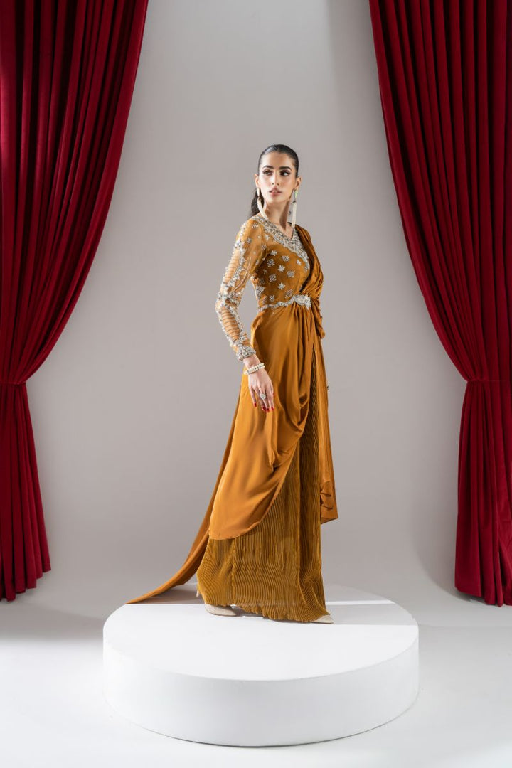 Maria Osama Khan - Orion - Beige - Grip & Organza - 2 Piece