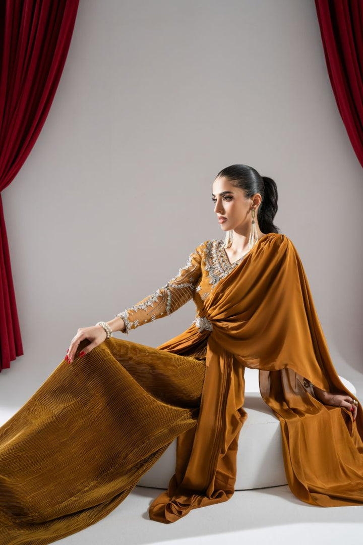 Maria Osama Khan - Orion - Beige - Grip & Organza - 2 Piece