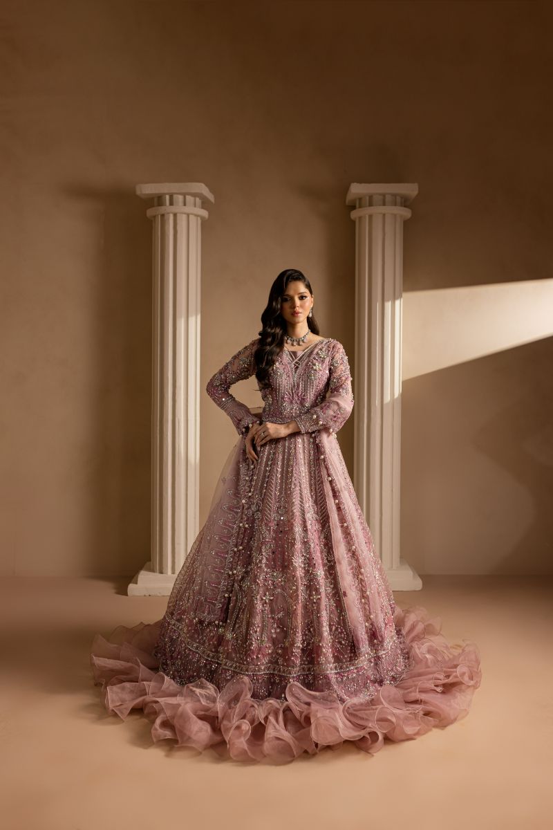 Maria Osama Khan - Pakeezah - MAXI - LAVENDER - ORGANZA & PK RAWSILK - 2 Piece