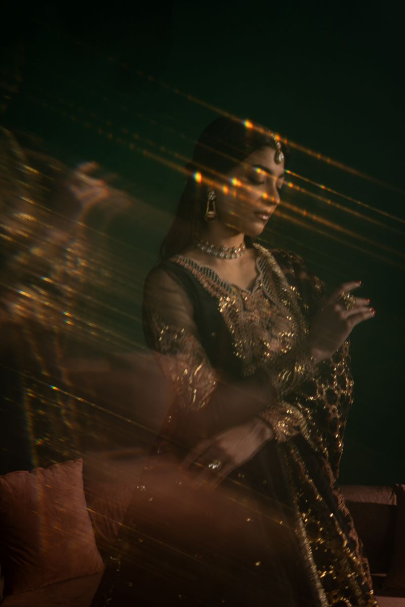 Maria Osama Khan - Sham-e-Jashan - Black - ORGANZA & Grip silk - 3 Piece
