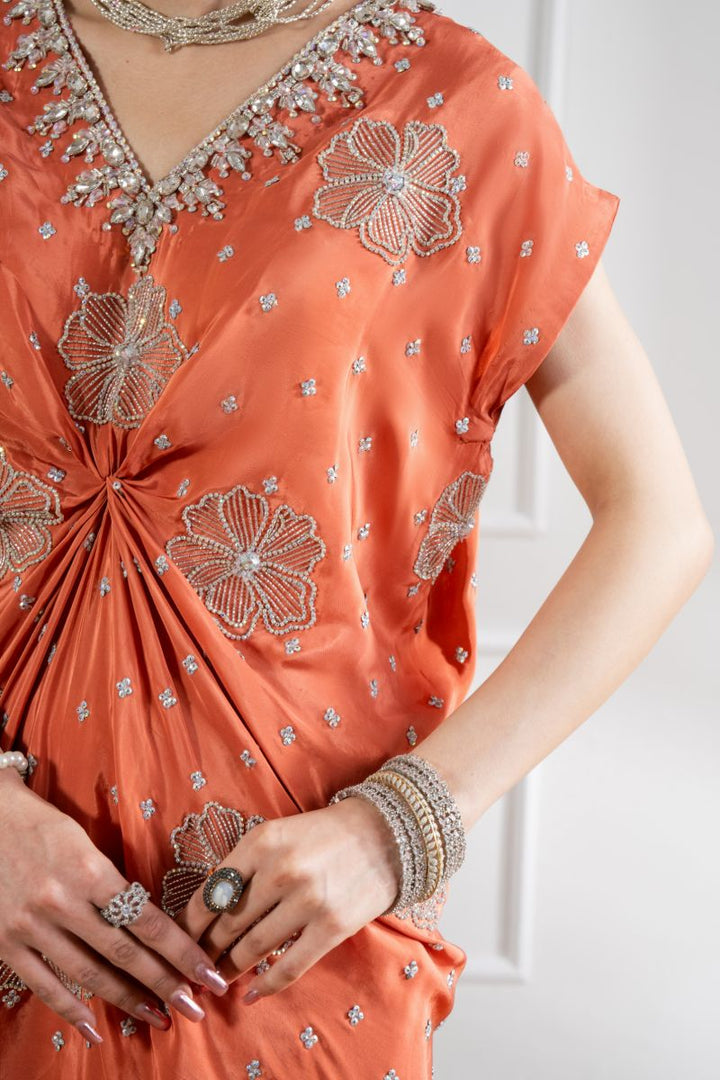 Maria Osama Khan - Stella - Orange - Grip & Korean - 2 Piece