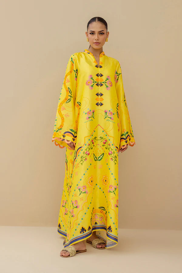 Sania Maskatiya - Miara - Raw Silk - Canary Yellow - 1 Piece