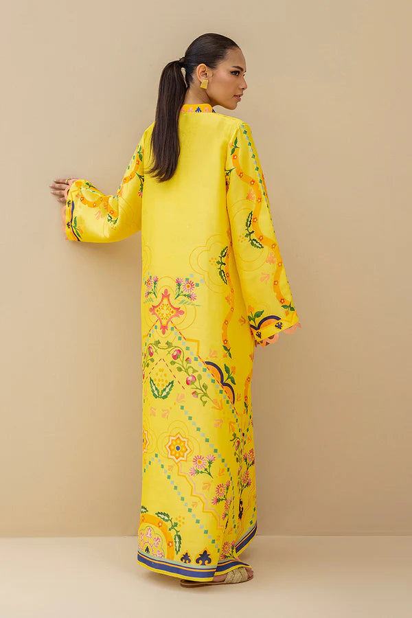 Sania Maskatiya - Miara - Raw Silk - Canary Yellow - 1 Piece