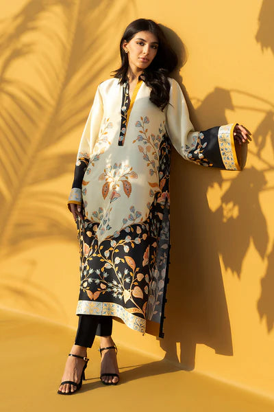 Sania Maskatiya - Mida Raw Silk Suit For Women - Ebony - 2 Piece