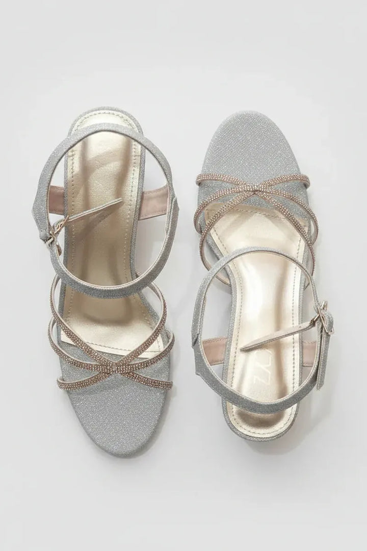 Milli Shoes - Block Heel Sandals For Women - Golden