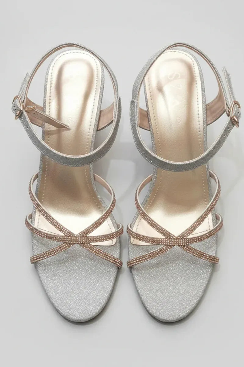 Milli Shoes - Block Heel Sandals For Women - Golden