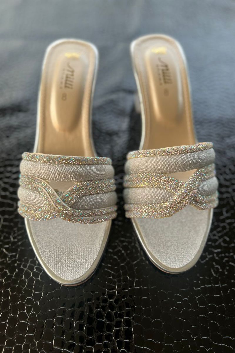 Milli Shoes - Crystal Spark - Silver - Heels