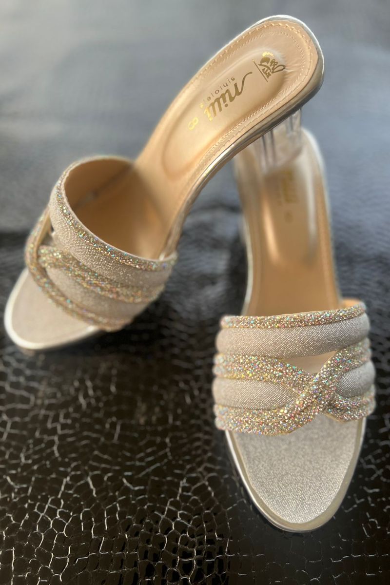 Milli Shoes - Crystal Spark - Silver - Heels