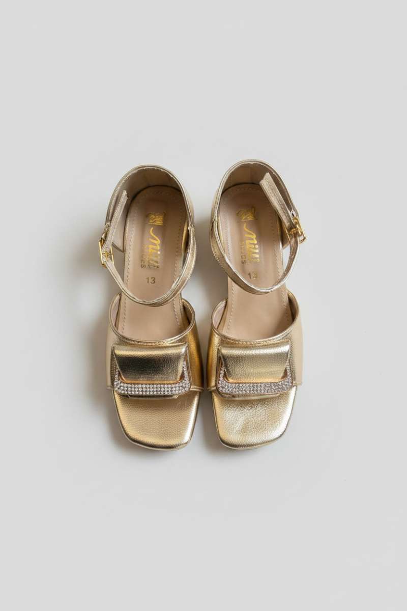 Milli Shoes - Fancy Sandals For Girls - Golden