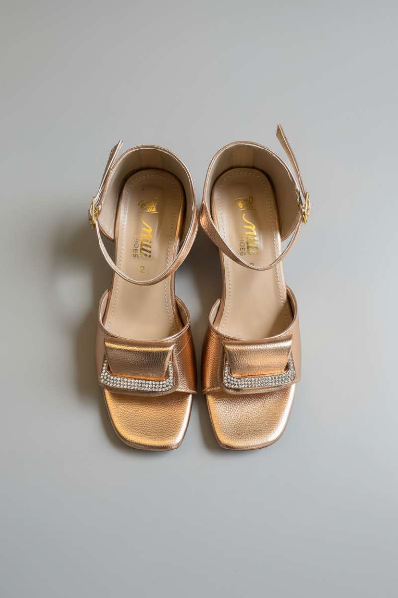Milli Shoes - Fancy Sandals For Girls - Rose Gold