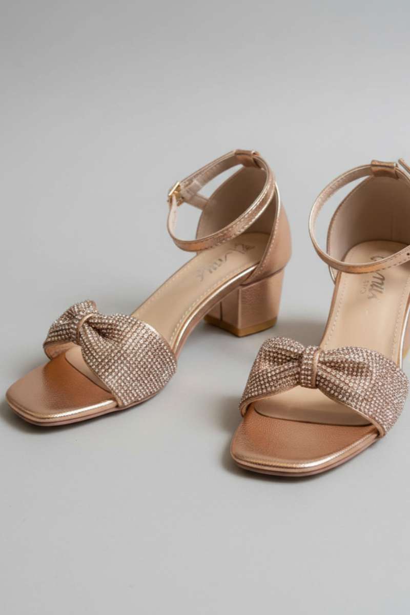 Milli Shoes - Fancy Sandals For Girls - Rose gold