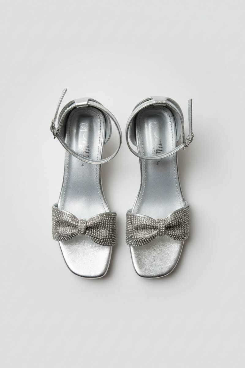 Milli Shoes - Fancy Sandals For Girls - Silver