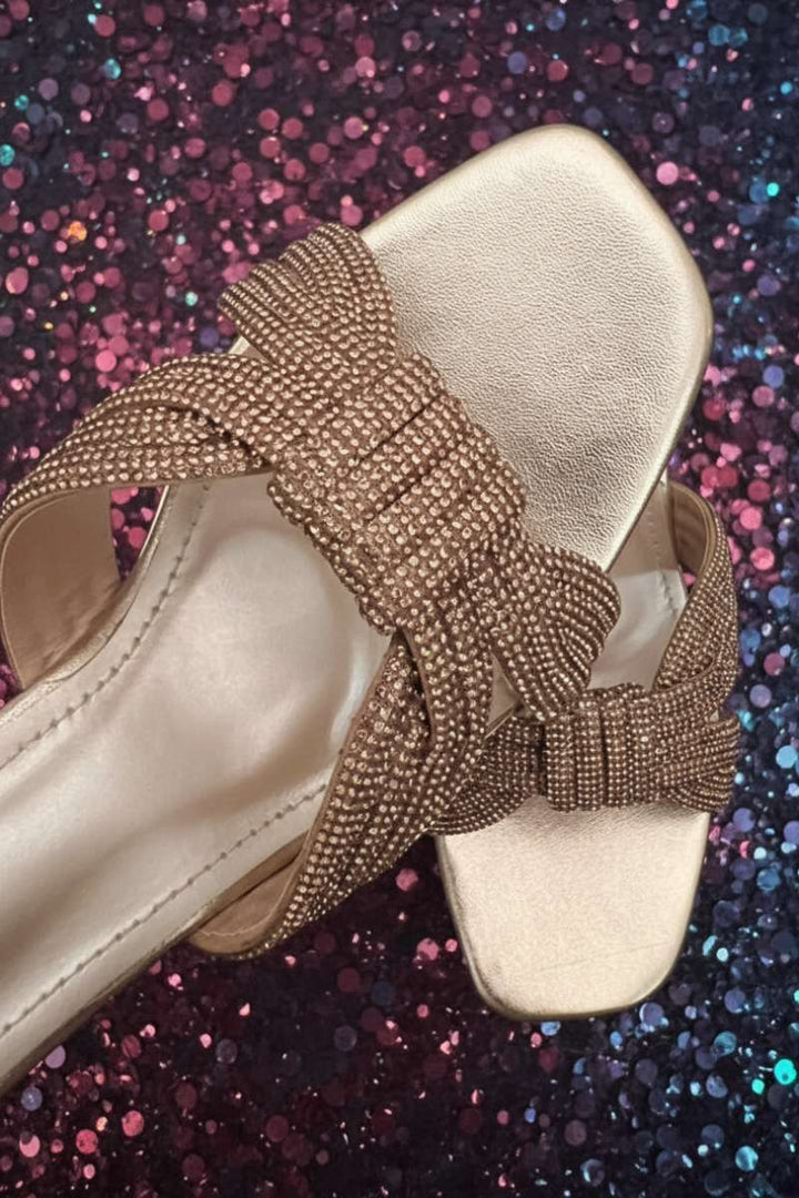 Milli Shoes - Fancy Slides - Golden