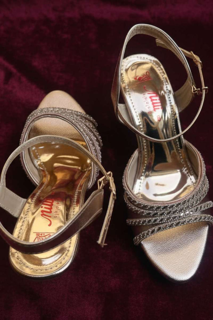 Milli Shoes - Formal High Heels Sandals For Women - Rose Gold