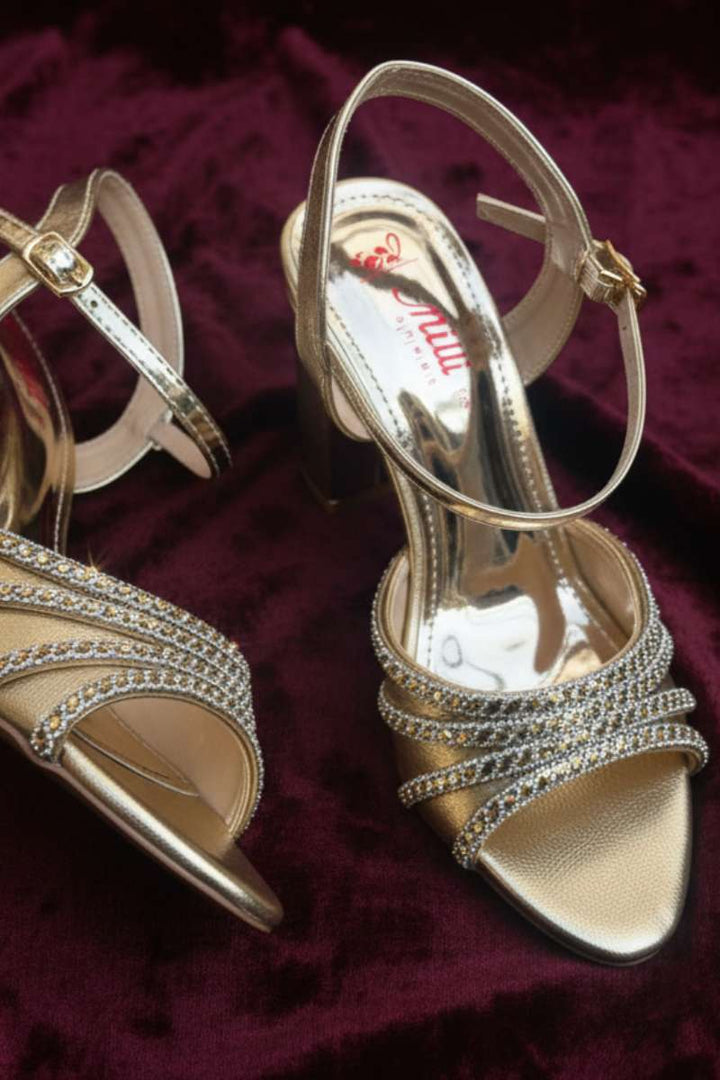 Milli Shoes - Formal High Heels Sandals For Women - Rose Gold