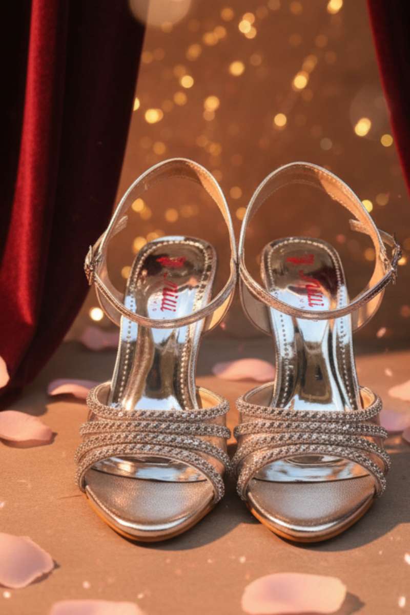 Milli Shoes - Formal High Heels Sandals For Women - Silver