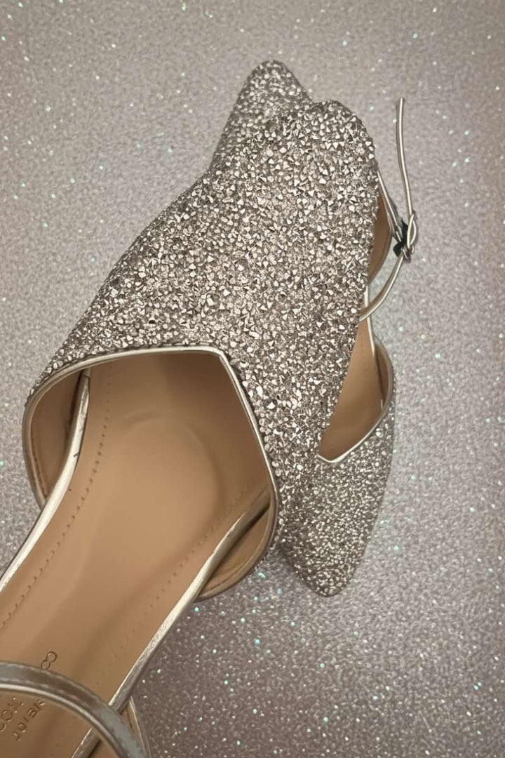 Milli Shoes - Formal Pointed Heel - Silver