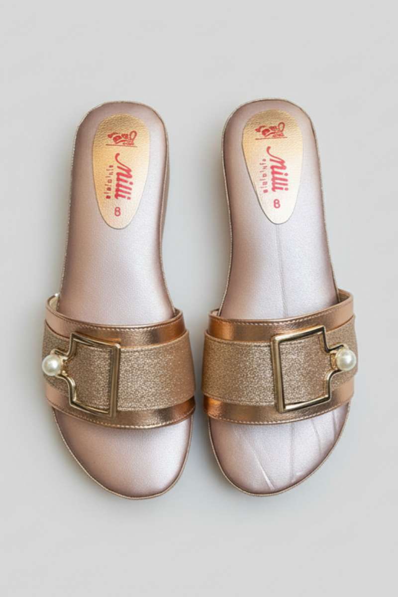 Milli Shoes - Platform Heels For Women - Golden