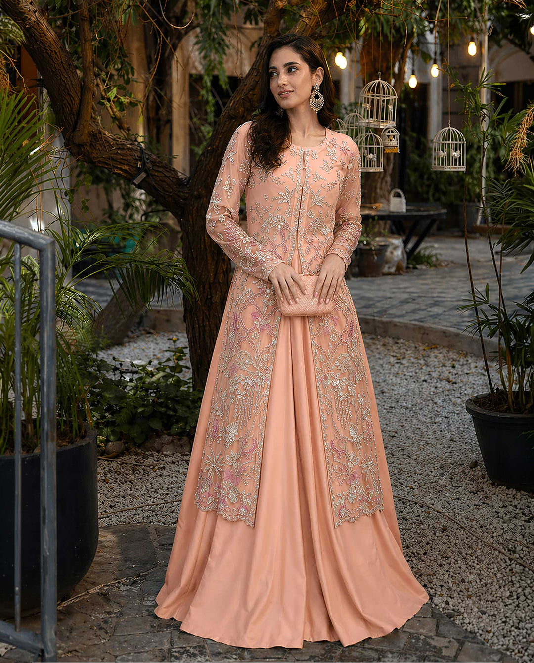 Mina Muse Bella Jacket Peach 3 Piece