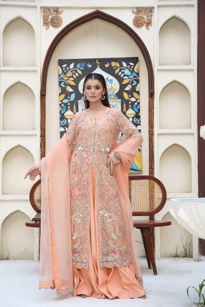 Mina Muse Bella Jacket Peach 3 Piece