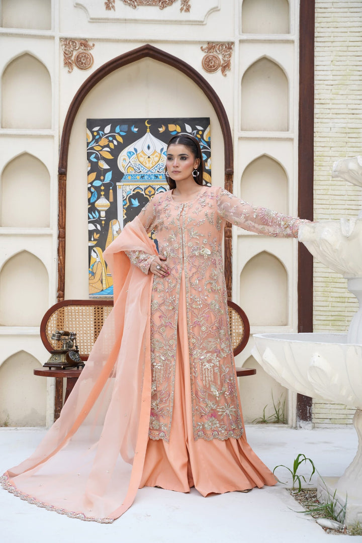 Mina Muse Bella Jacket Peach 3 Piece