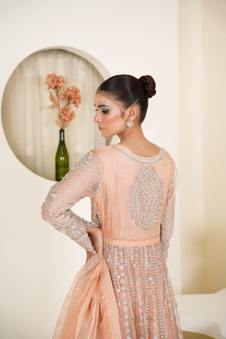 Mina Muse Ciao Lehnga choli / Sharara Peach 3 Piece