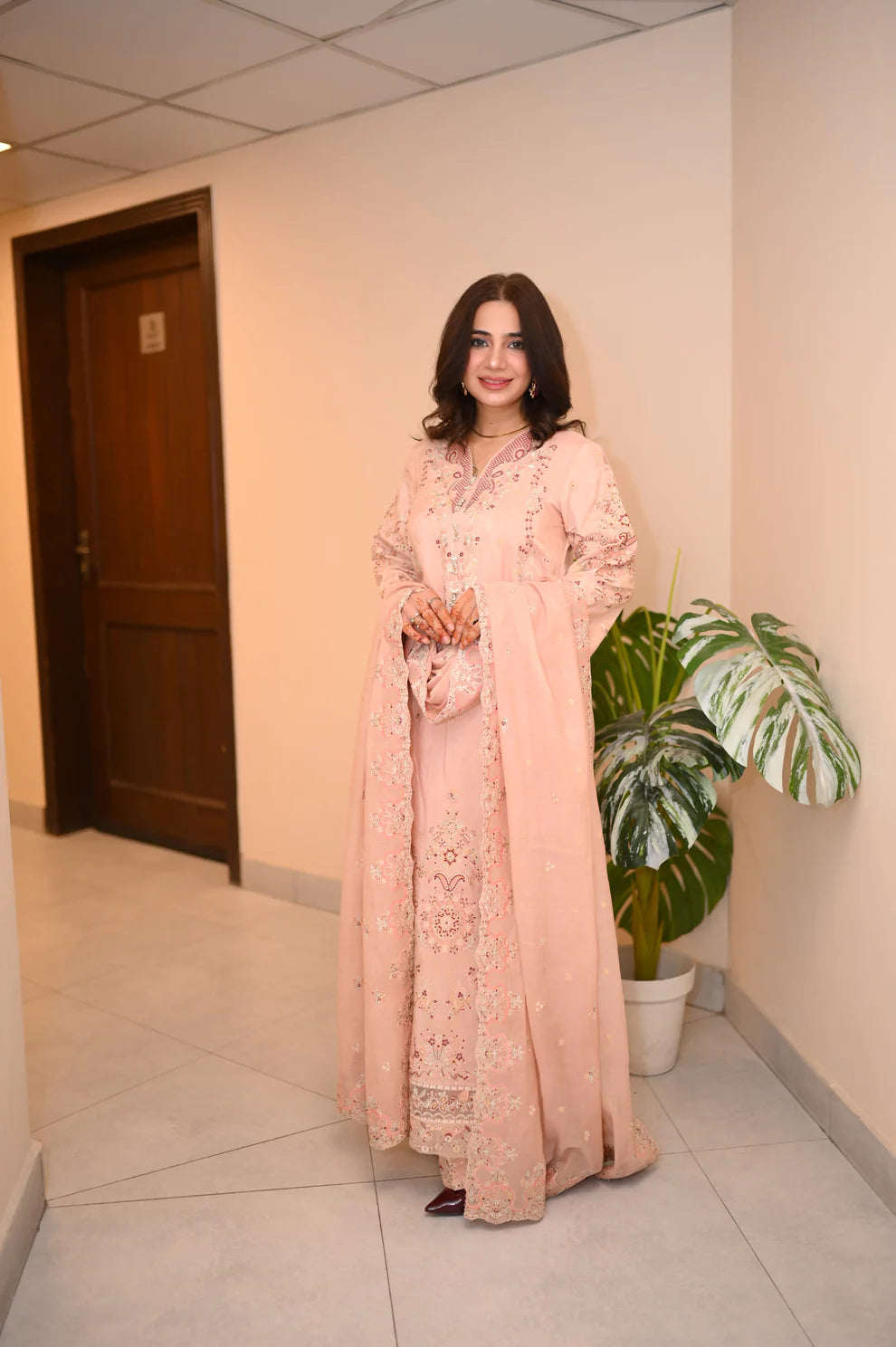 Mina Muse Khwaab Suit Pink 3 Piece