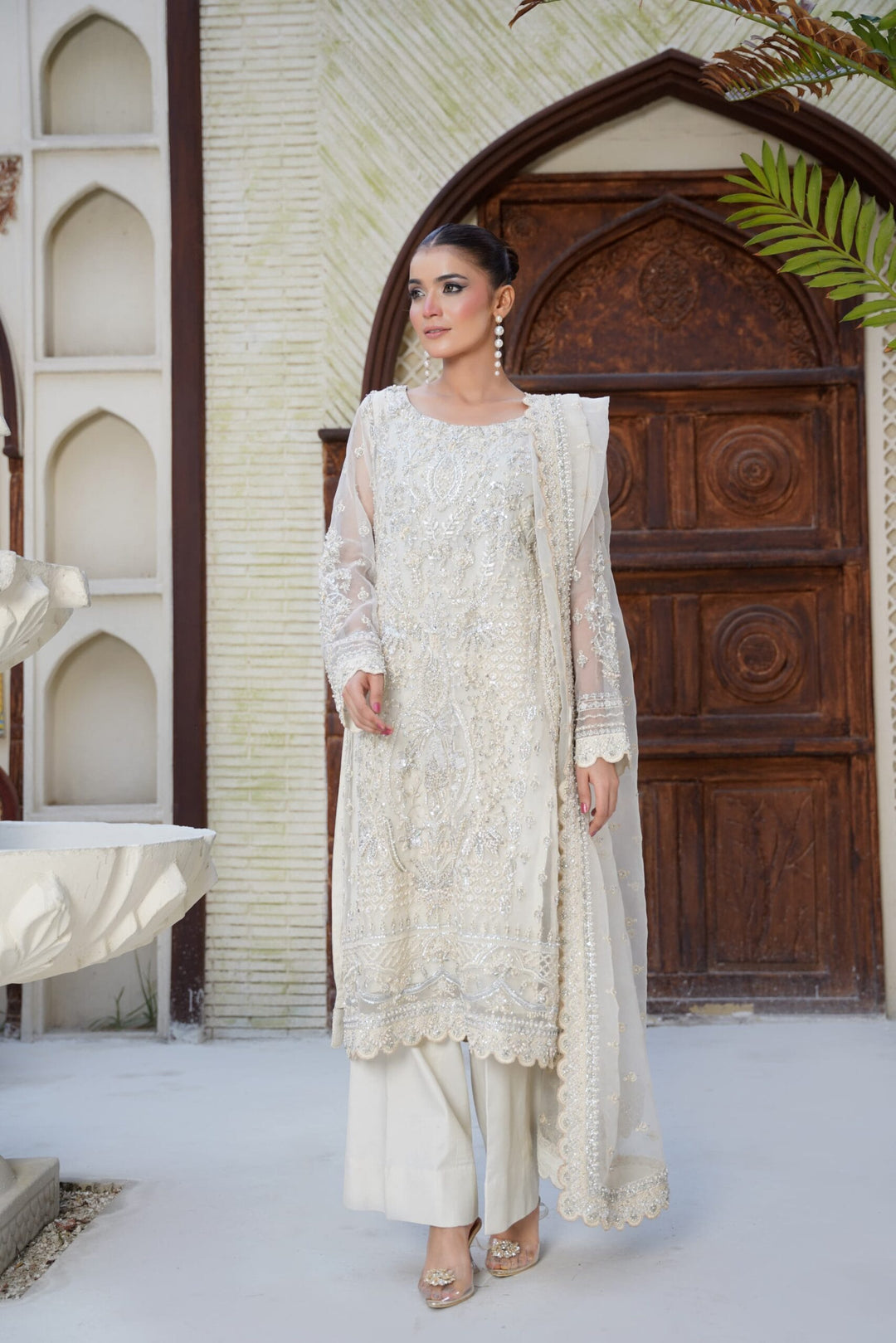 Mina Muse Lyric Suit Ivory 3 Piece