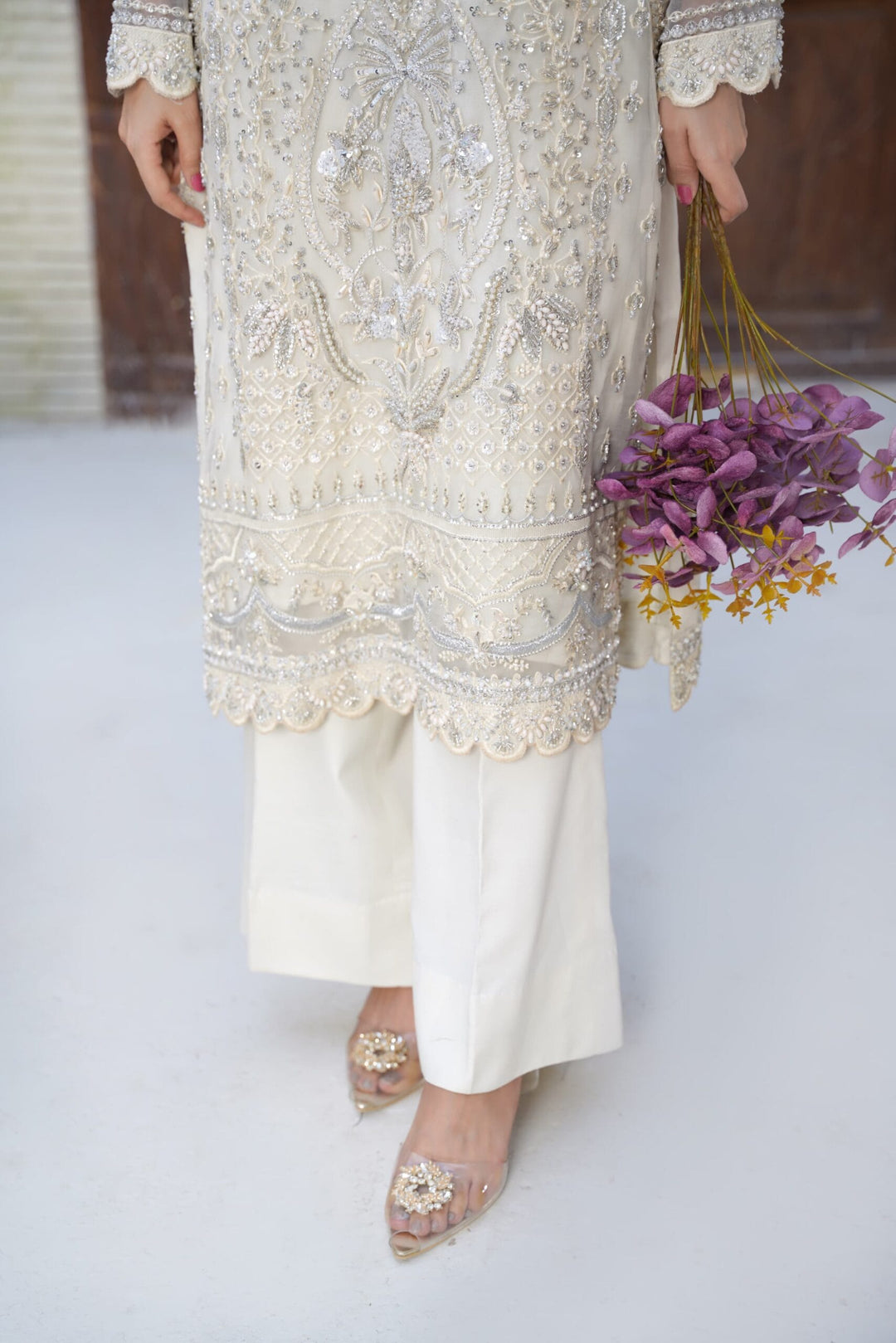 Mina Muse Lyric Suit Ivory 3 Piece