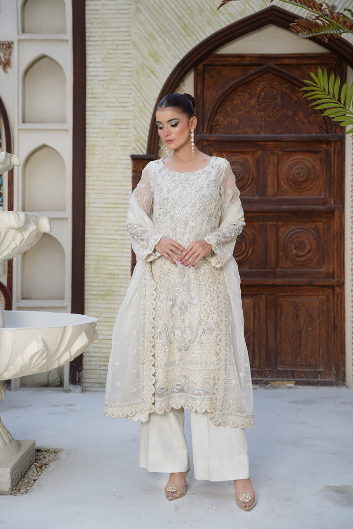 Mina Muse Lyric Suit Ivory 3 Piece