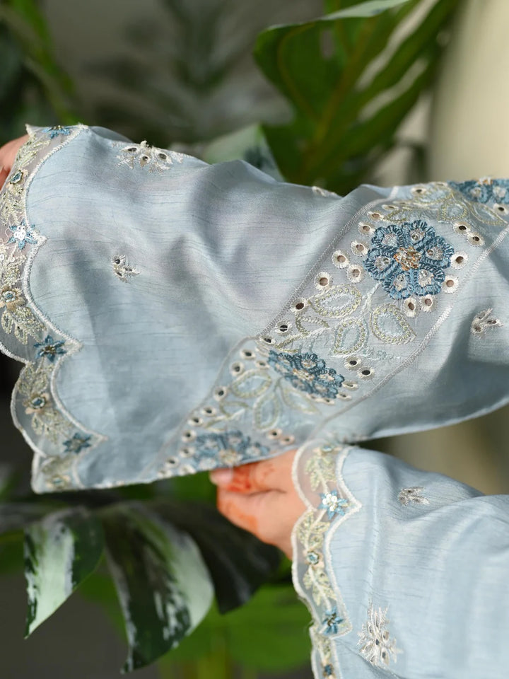 Mina Muse Meher Suit Blue 3 Piece