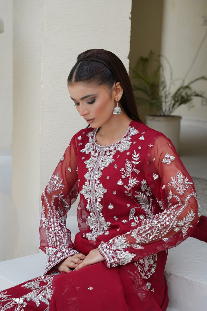 Mina Muse Pulse Suit Deep Red 3 Piece