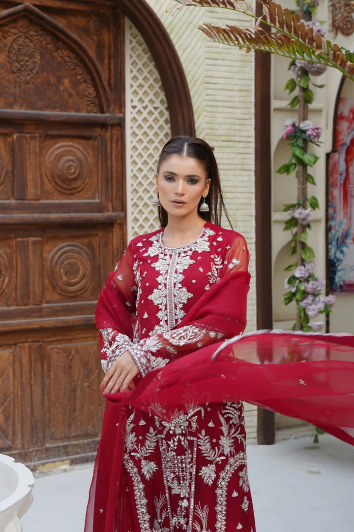 Mina Muse Pulse Suit Deep Red 3 Piece