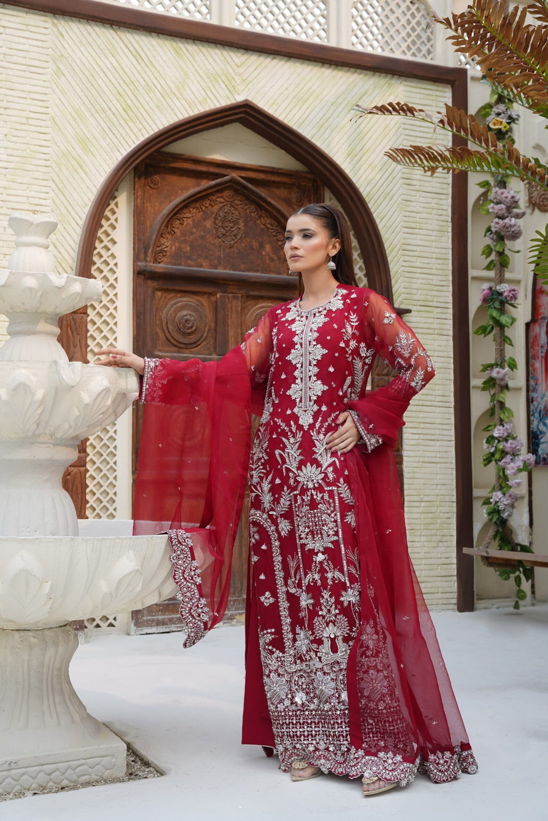 Mina Muse Pulse Suit Deep Red 3 Piece
