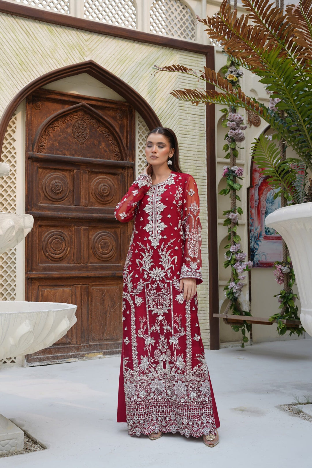 Mina Muse Pulse Suit Deep Red 3 Piece