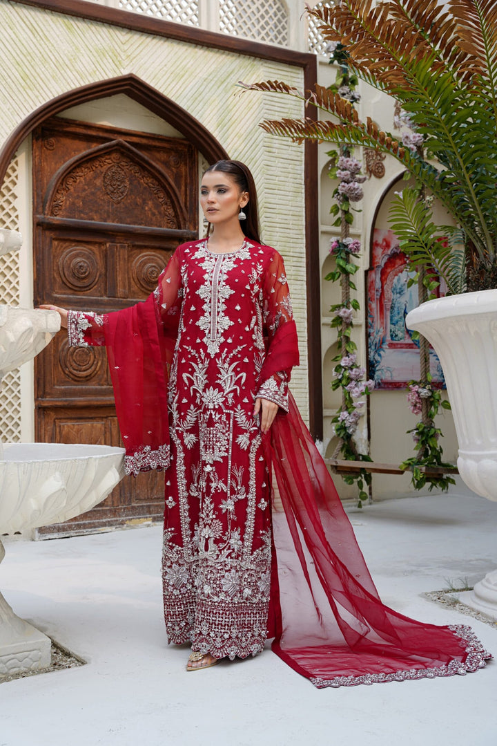 Mina Muse Pulse Suit Deep Red 3 Piece