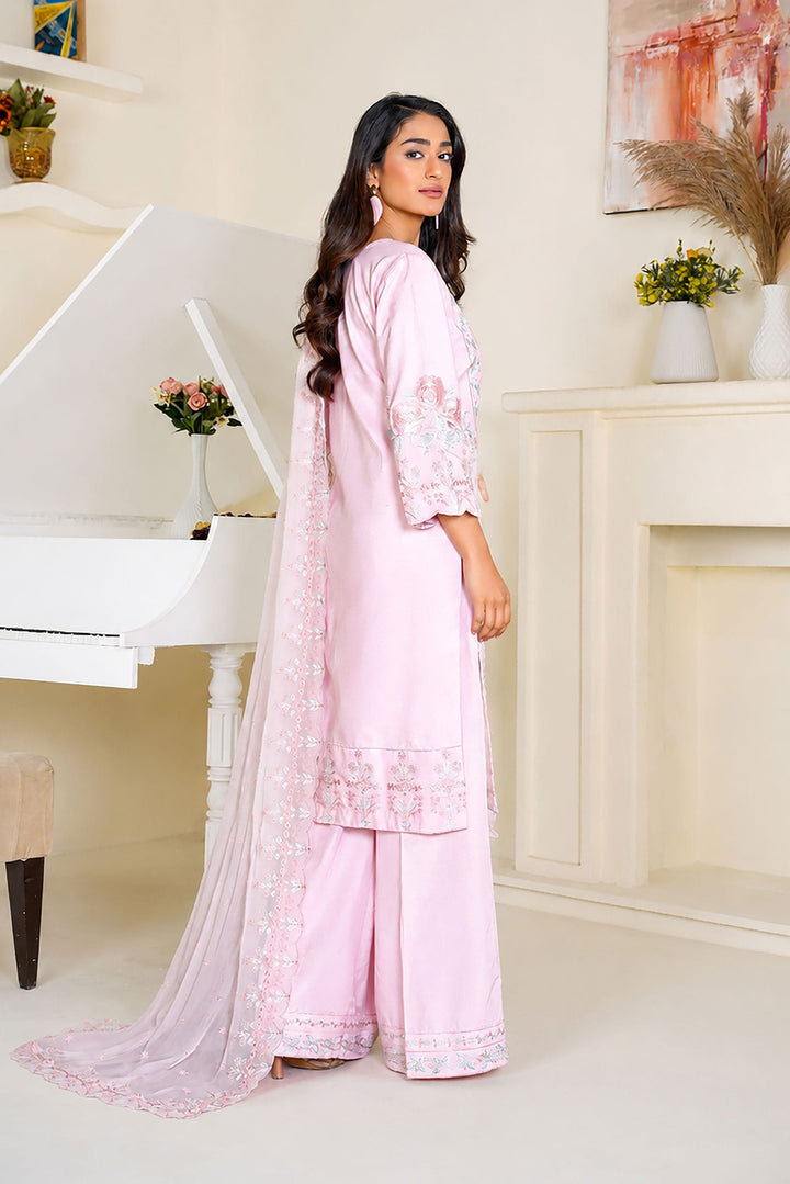 Mina Muse Rooh Suit Pink 3 Piece