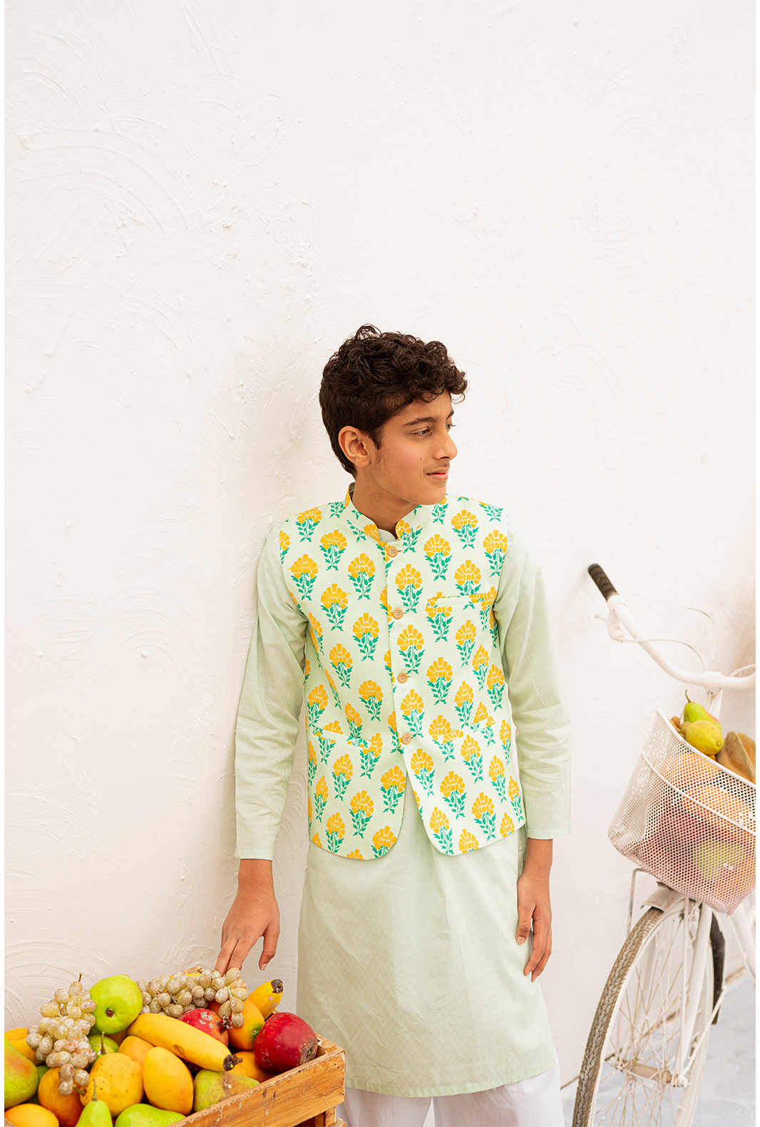 Hummingbirdspk - Mint Mango Sorbet Waistcoat - 1 Piece