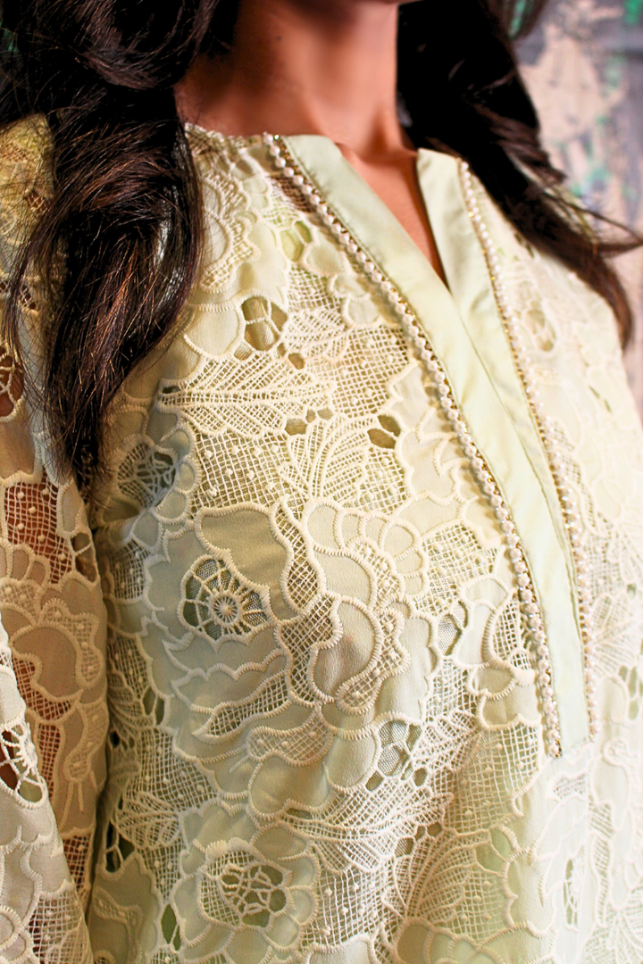 Nazia and Parisa - Mint - Light green - Lawn - 3 Piece