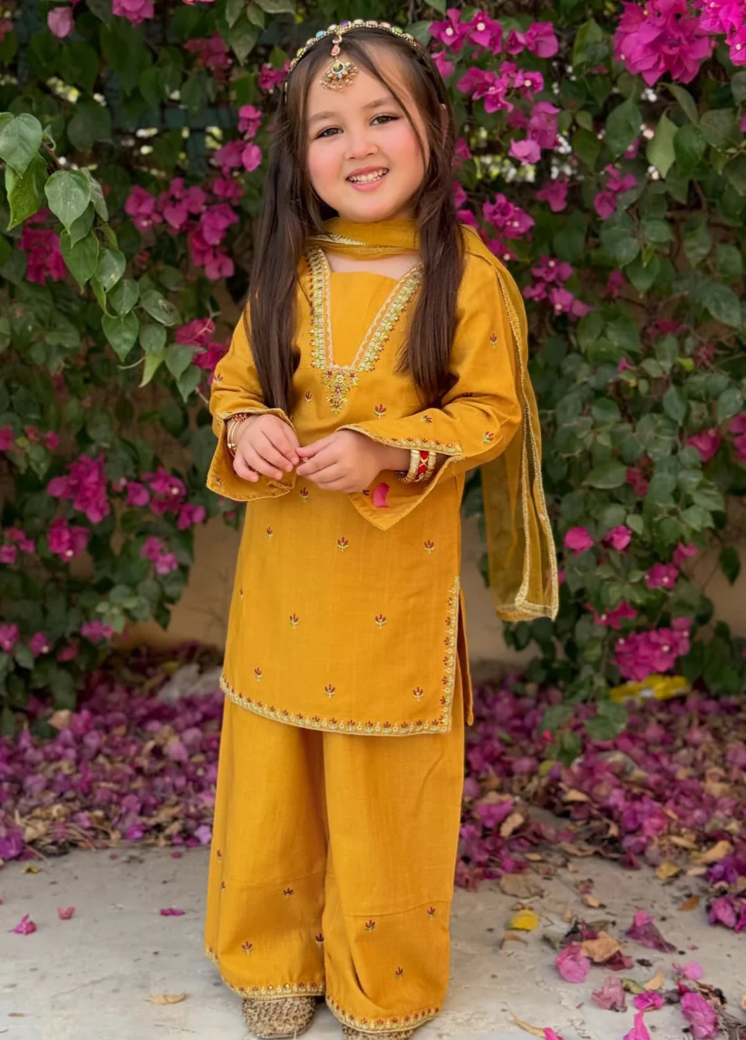 Modest - Embroidered Lawn Suit For Girl - 3 Piece
