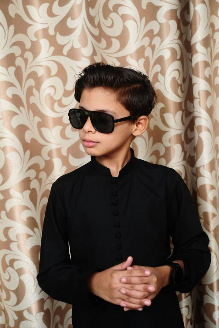 Mom4Little - Black Kameez Shalwar set