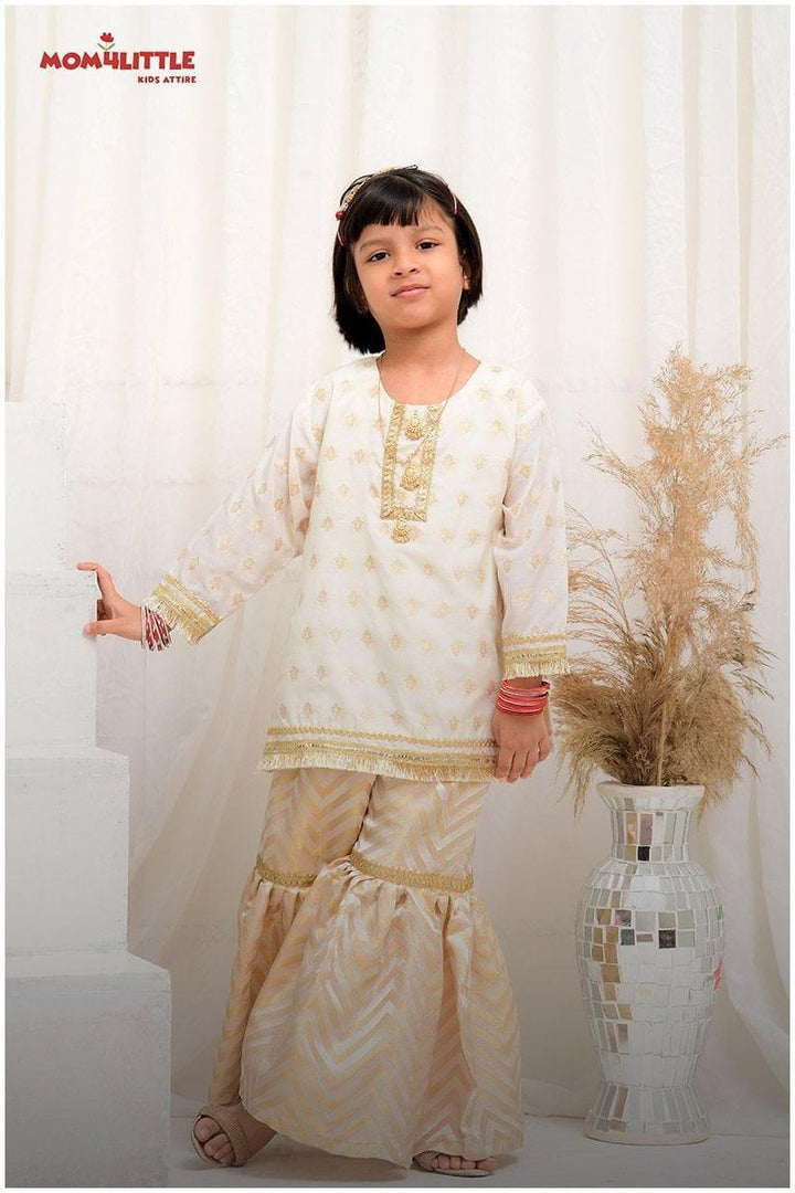 Mom4Little - Cotton Banarsi Gharara Set