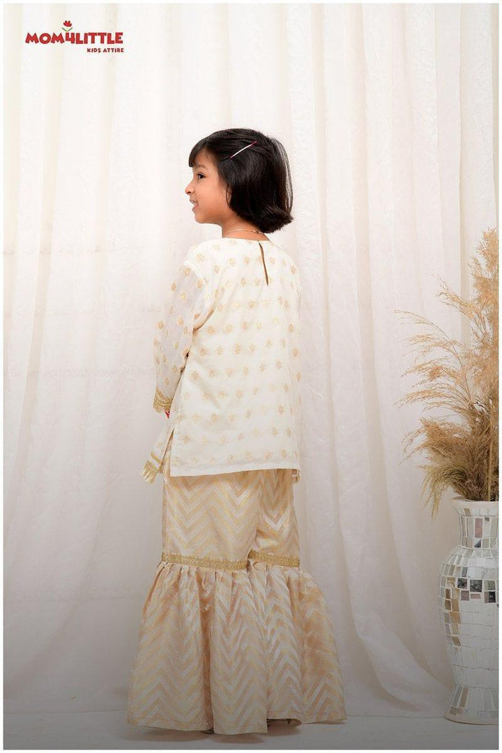 Mom4Little - Cotton Banarsi Gharara Set
