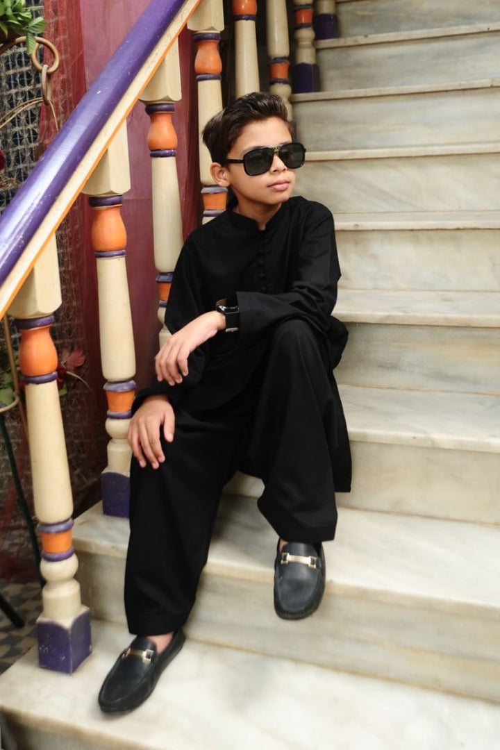 Mom4Little - Dark Brown shalwar kameez set