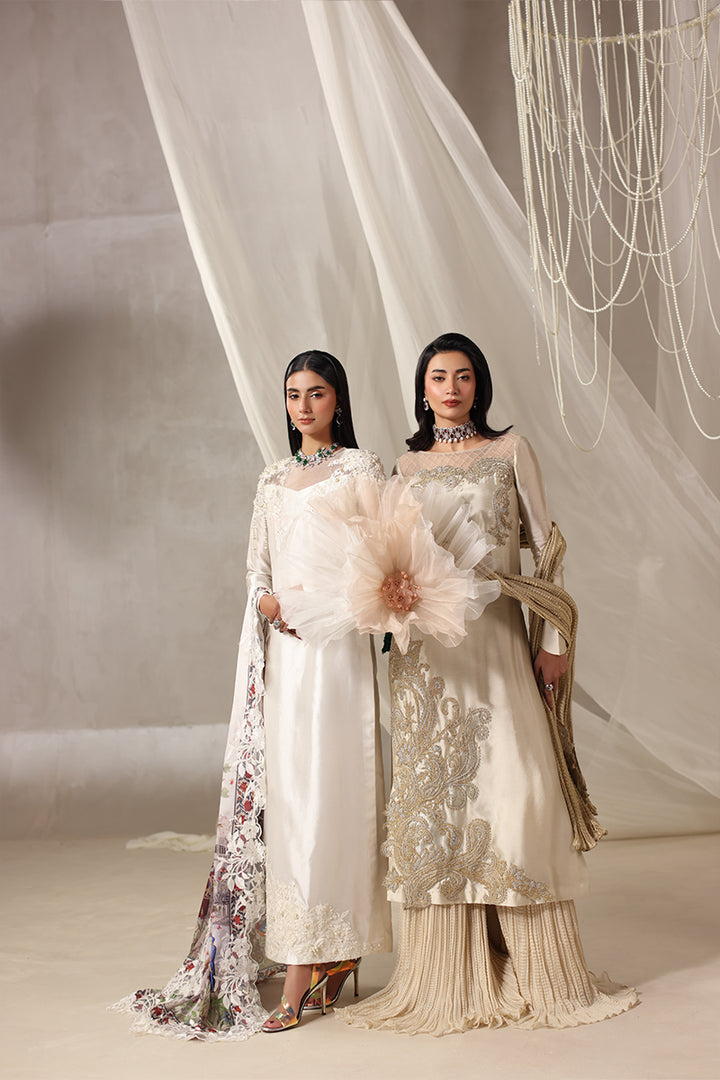 Musferah Saad - Aria Tissue Silk Suit For Women - 3 piece