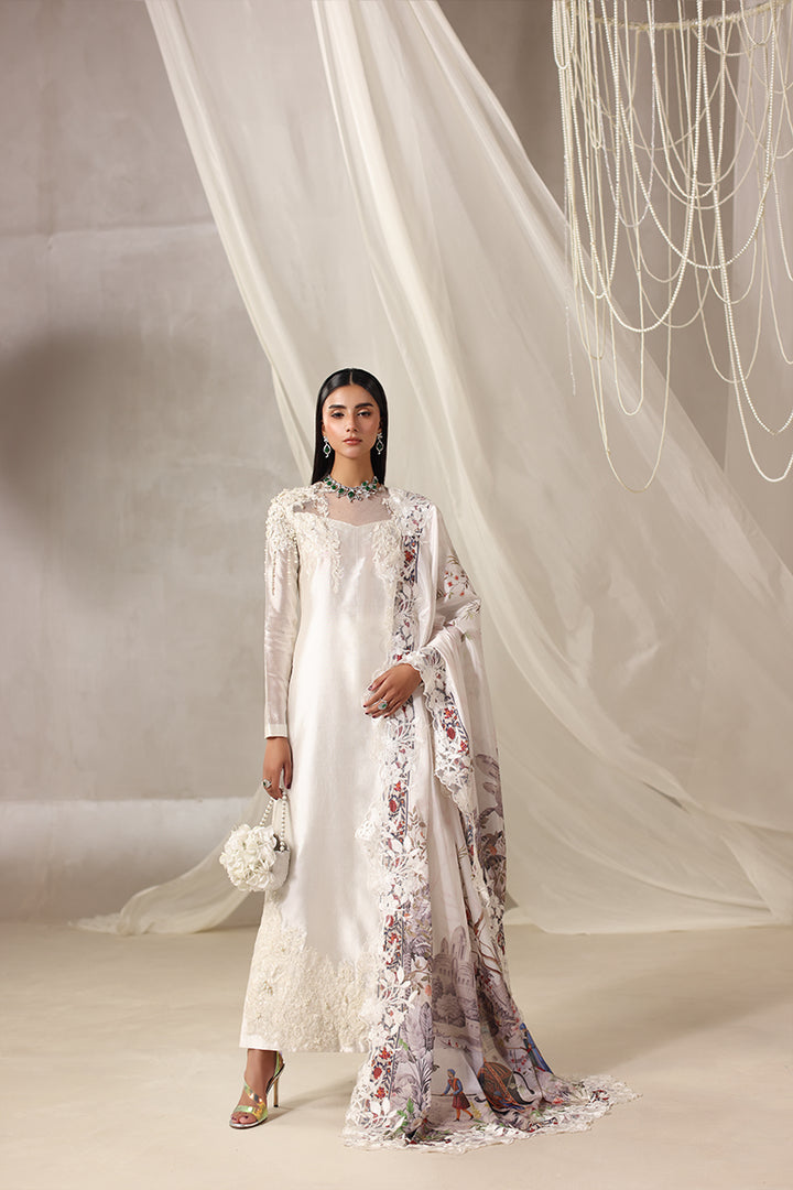 Musferah Saad - Aria Tissue Silk Suit For Women - 3 piece
