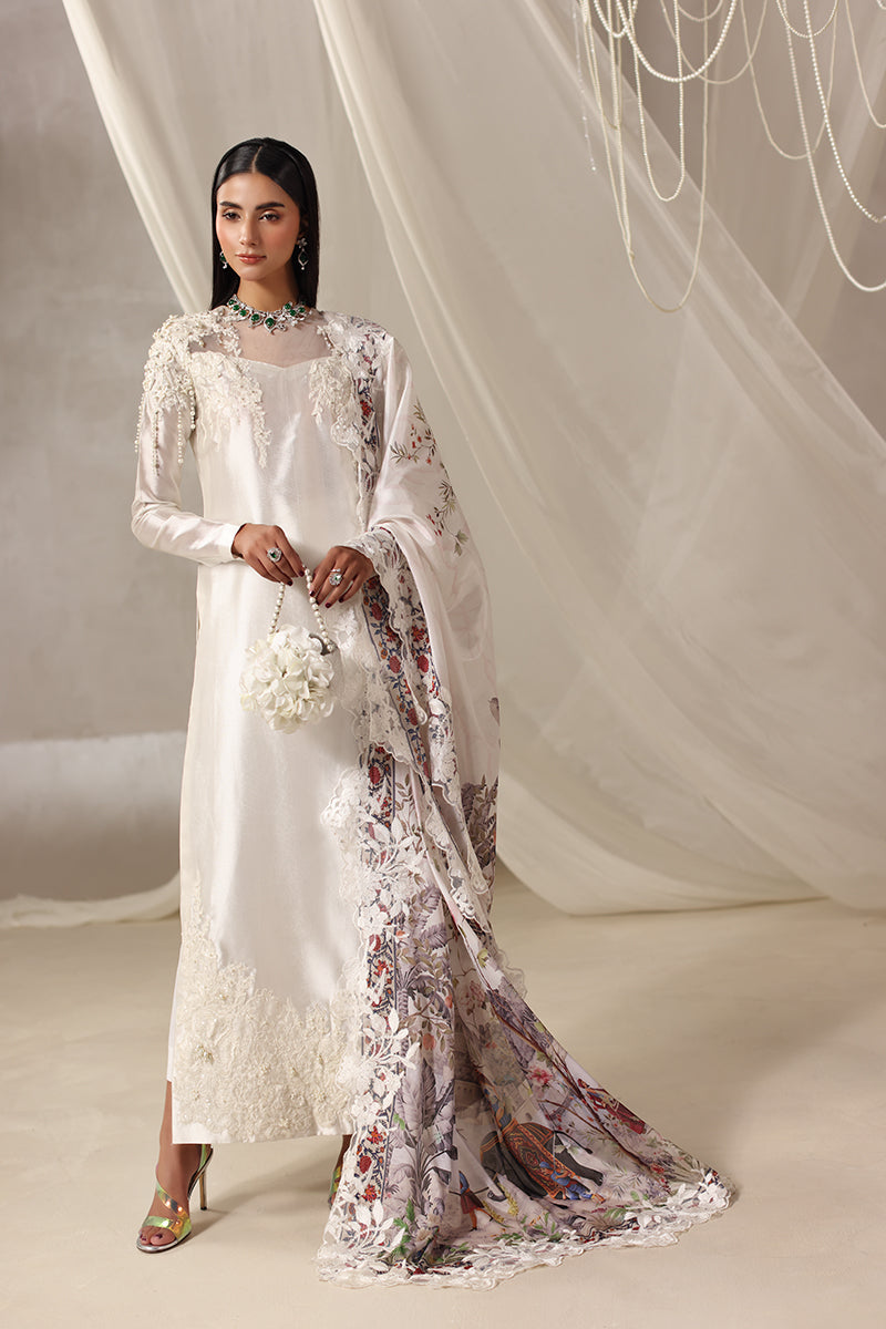 Musferah Saad - Aria Tissue Silk Suit For Women - 3 piece